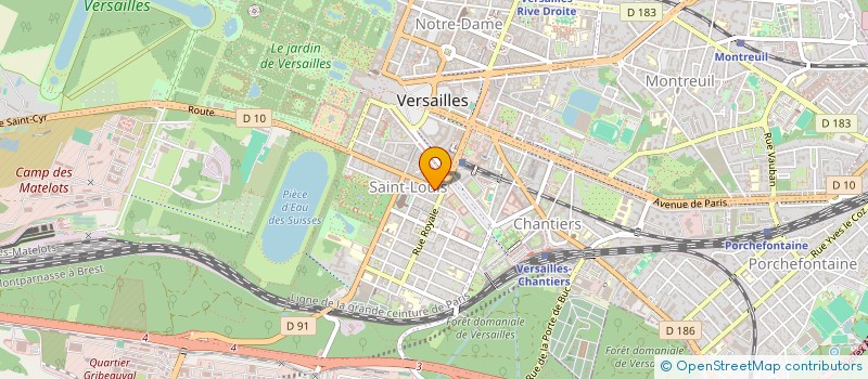 localisation de l'entreprise SOC MOKAFE à VERSAILLES