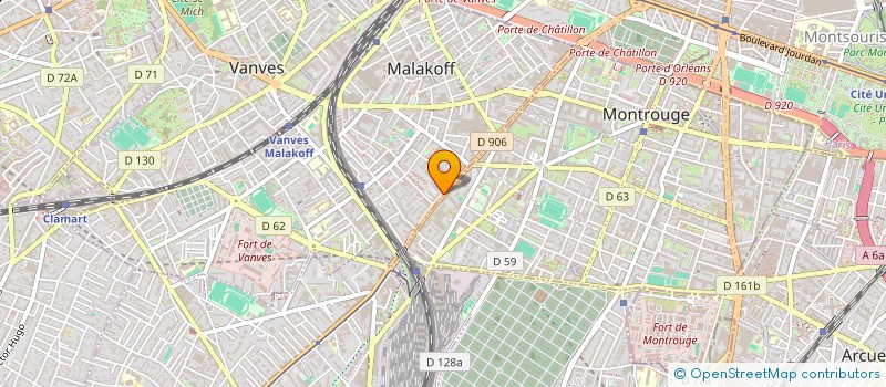 localisation de l'entreprise SOC MONTROUGE AUTO SERVICE à MALAKOFF