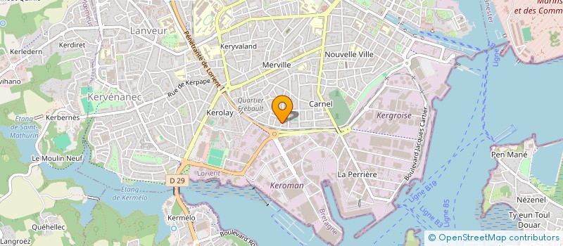 localisation de l'entreprise SOC MORBIHANNAISE D ELECTRICITE à LORIENT