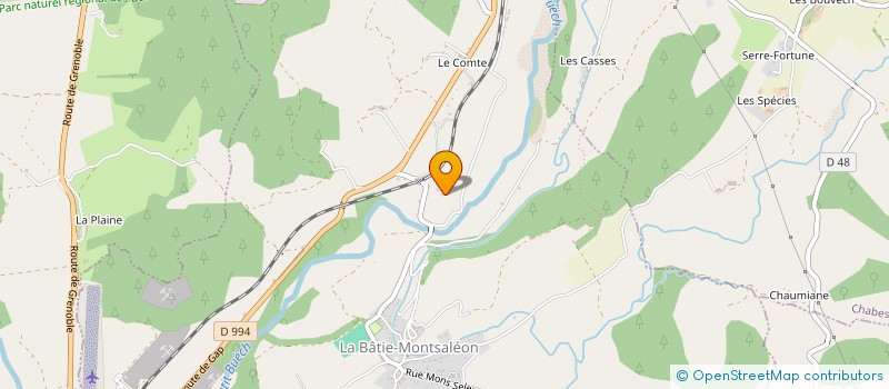 localisation de l'entreprise SOC MORETTI FRERES à LA BATIE-MONTSALEON