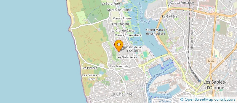 localisation de l'entreprise SOC MORICEAU GUILLARD à LES SABLES D'OLONNE