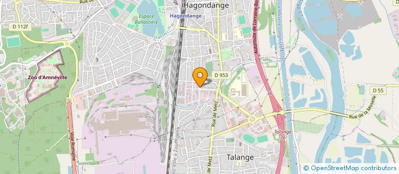 localisation de l'entreprise SOC MOSELLANE BOULANGERIE PATISSERIE  HAGONDANGE