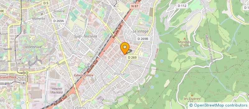 localisation de l'entreprise SOC MOULALP à SAINT-MARTIN-D'HERES