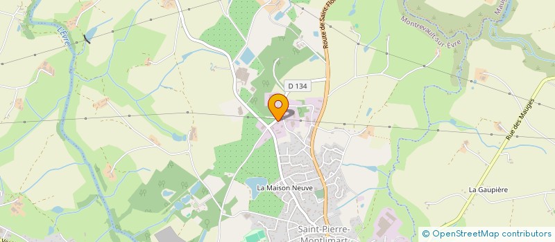 localisation de l'entreprise SOC MOUSSEAU CARAYON à MONTREVAULT-SUR-EVRE