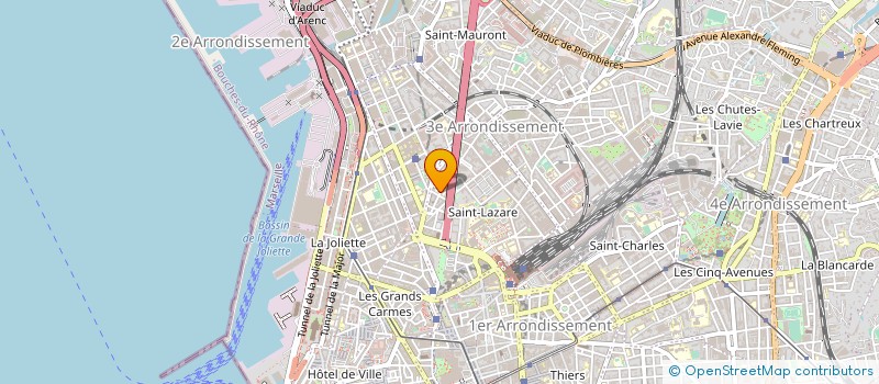 localisation de l'entreprise SOC MULTI TRAVAUX BATIMENT à MARSEILLE