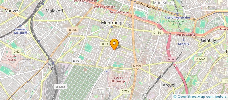 localisation de l'entreprise SOC MULTIPHONE  MONTROUGE