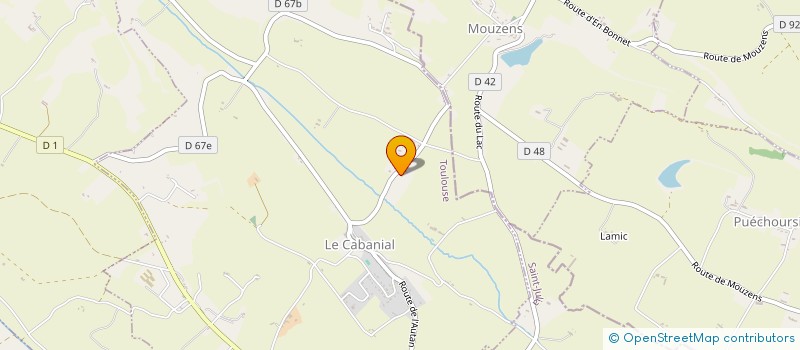 localisation de l'entreprise SOC MULTISERVICES DU BATIMENT LYS S.M.B.  AURIAC-SUR-VENDINELLE