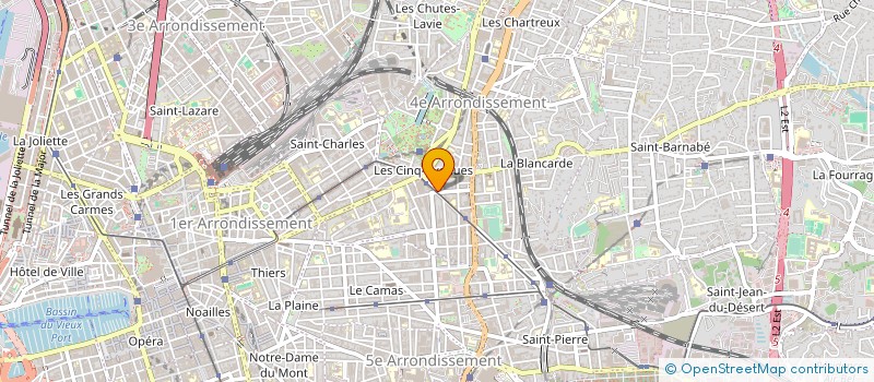 localisation de l'entreprise SOC MULTISERVICES PRESSING CORDERIE à MARSEILLE 4EME
