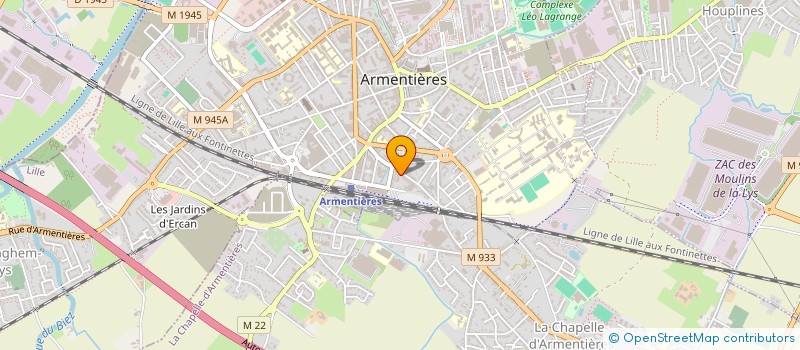 localisation de l'entreprise SOC MUNICIPALE DE GYMNASTIQUE à ARMENTIERES