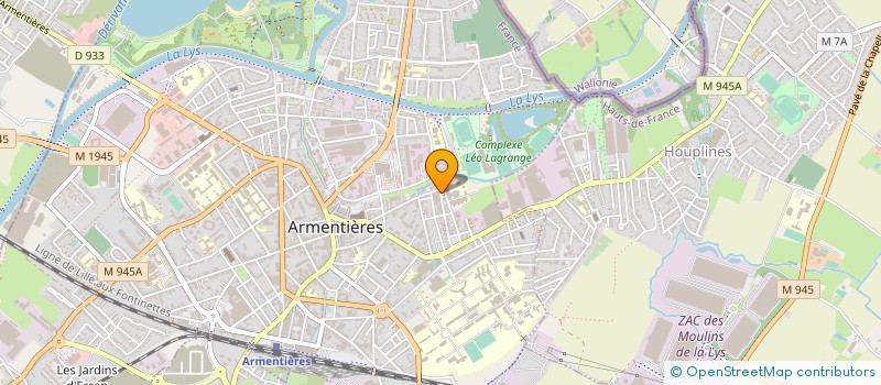 localisation de l'entreprise SOC MUNICIPALE LUTTE ET CULTURE PHYSIQUE à ARMENTIERES