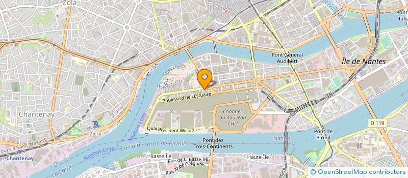 localisation de l'entreprise SOC MUTUALISTE D'ENTRAIDE ET SOLIDARITE à NANTES