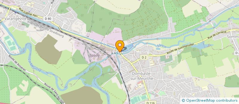 localisation de l'entreprise SOC MUTUALISTE DU PERSONNEL L'UES SOLVAY à DOMBASLE-SUR-MEURTHE