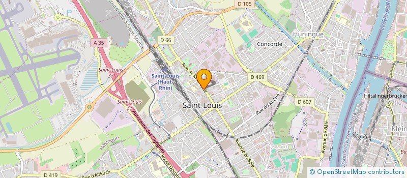 localisation de l'entreprise SOC MUTUALISTE ENTRAIDE SECOURS ST-LOUIS  SAINT-LOUIS