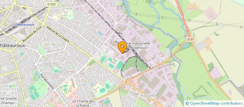 localisation de l'entreprise SOC MUTUALISTE GUINARD CENTRIFUGATION  CHATEAUROUX