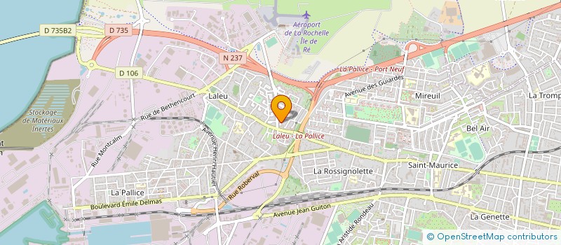 localisation de l'entreprise SOC MUTUALISTE LES TRAVAILLEURS UNIS à LA ROCHELLE