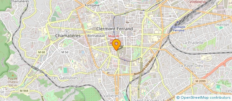 localisation de l'entreprise SOC MUTUALISTE ODONTO STOMATOLOGIQUE PDD  CLERMONT-FERRAND