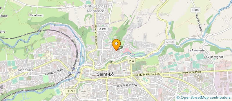 localisation de l'entreprise SOC MUTUALISTE ORGANISMES SECU SOCIALE  SAINT-LO