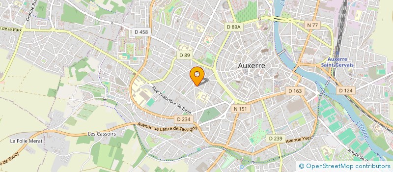 localisation de l'entreprise SOC MUTUALISTE YONNE AC ET VG à AUXERRE