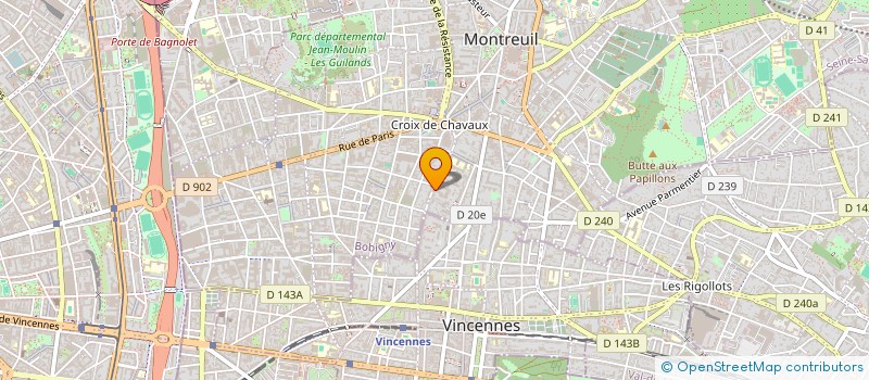 localisation de l'entreprise SOC NAT DE PUBLICATIONS PUBLICITAIRES à MONTREUIL