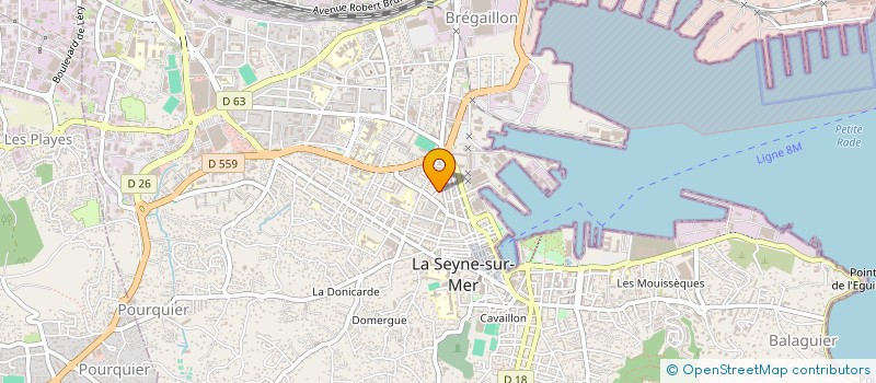 localisation de l'entreprise SOC NAUTIQUE DES MOUISSEQUES à LA SEYNE-SUR-MER