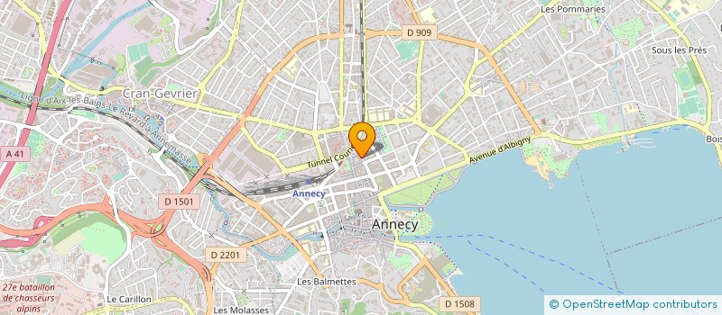 localisation de l'entreprise SOC NEGOCE INTERNATIONAL SNI à ANNECY