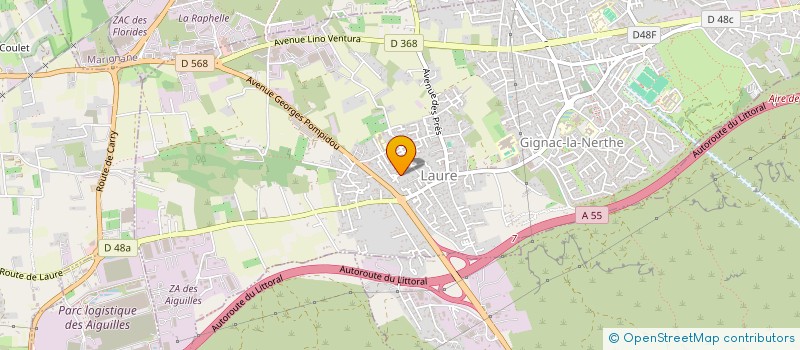 localisation de l'entreprise SOC NEGOCE MECANIQUE MATERIEL TRANSP à GIGNAC-LA-NERTHE