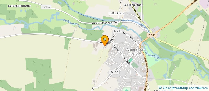 localisation de l'entreprise SOC NEGOCE PRESTATIONS INDUS. SERVICES à ARGENT-SUR-SAULDRE