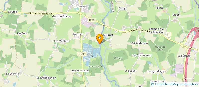 localisation de l'entreprise SOC NELLE FACONNIERS BRESSANS à SAINT-TRIVIER-DE-COURTES