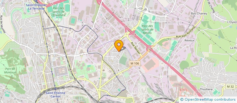 localisation de l'entreprise SOC NELLE TISSAGES STEPHANOIS à SAINT-ETIENNE