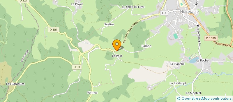 localisation de l'entreprise SOC NETRABLAISE DES BOIS SNB à NOIRETABLE