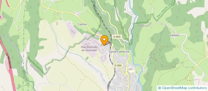 localisation de l'entreprise SOC NETTOYAGE -ENTRETIEN - FINITION  MARVEJOLS