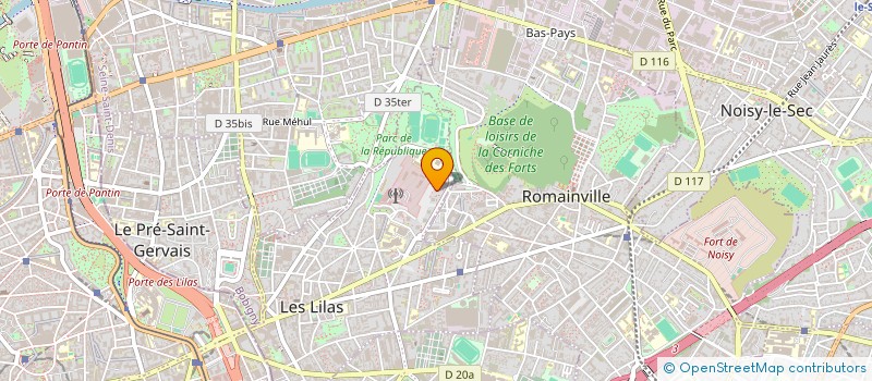 localisation de l'entreprise SOC NETTOYAGE INDUSTRIE & BATIMENT à LES LILAS