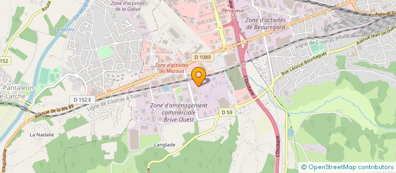 localisation de l'entreprise SOC NETTOYAGE VEHICULES  BRIVE LA GAILLARDE