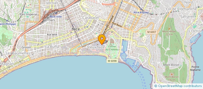 localisation de l'entreprise SOC NICOIS ENCOURAGEM A LA MUSIQUE ROCK à NICE