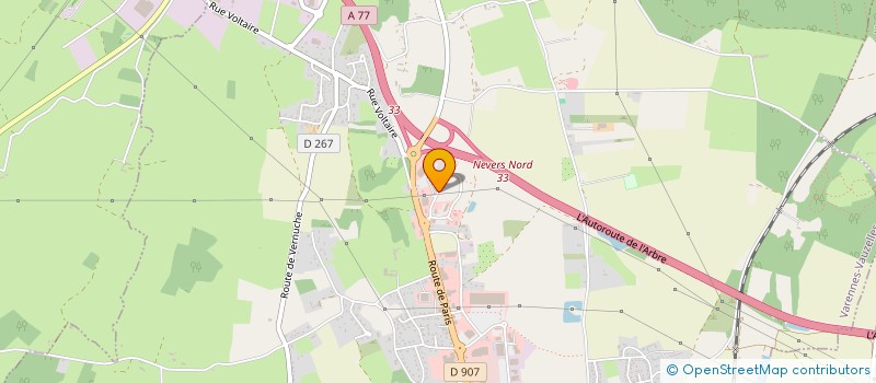 localisation de l'entreprise SOC NIVERNAISE DE MATERIELS AGRICOLES à VARENNES VAUZELLES