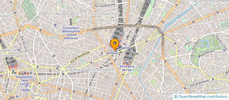 localisation de l'entreprise SOC NORD HOTEL  PARIS