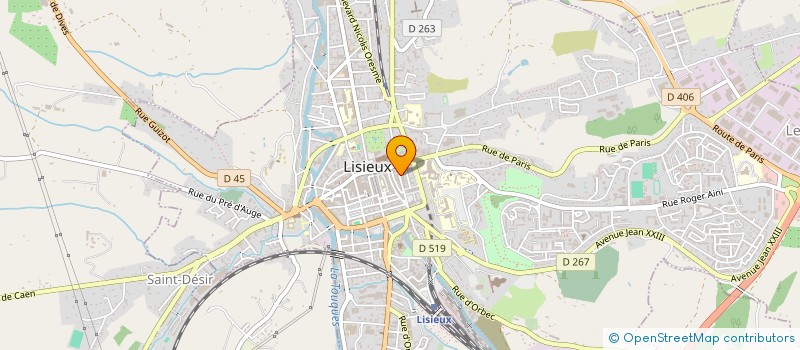 localisation de l'entreprise SOC NORMANDE EXPL INDUST COMM à LISIEUX