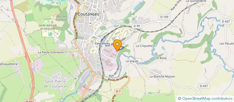 localisation de l'entreprise SOC NORMANDE VIANDE PRODUIT ALIMENTAIRE à COUTANCES