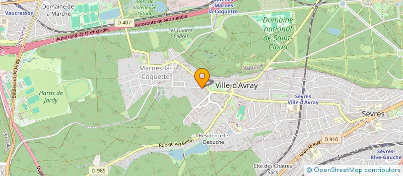 localisation de l'entreprise SOC NOTARIALE DU DROIT ET DU CHIFFRE  VILLE-D'AVRAY