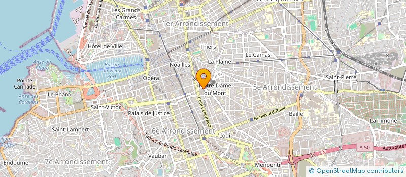 localisation de l'entreprise SOC NOTRE DAME DU MONT à MARSEILLE