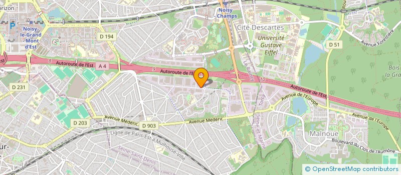localisation de l'entreprise SOC NOUV APPLICAT MECANIQUES & OPTIQUES à NOISY-LE-GRAND