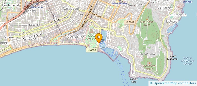 localisation de l'entreprise SOC NOUV ATEL IMPR ARTI COTE AZUR à NICE