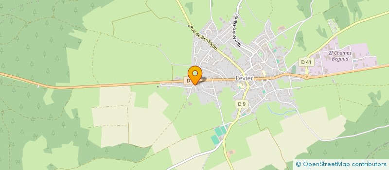 localisation de l'entreprise SOC NOUV AUTOCARS TAXIS JEANNERET à LEVIER