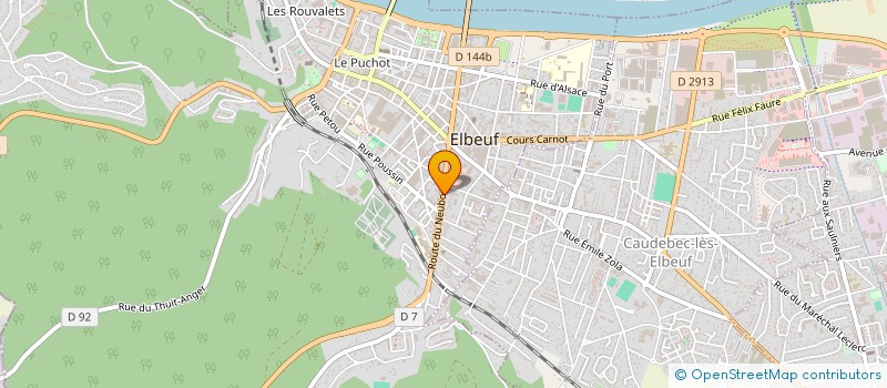 localisation de l'entreprise SOC NOUV BATISSEURS NORMANDS à ELBEUF