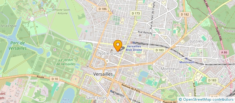 localisation de l'entreprise SOC NOUV CINEMA ROUEN SAINT SEVER à VERSAILLES