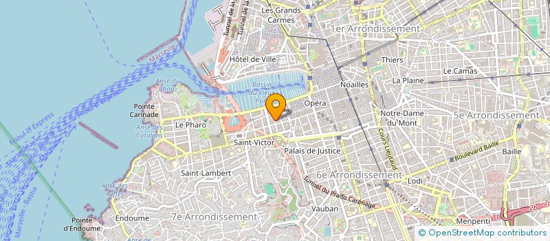 localisation de l'entreprise SOC NOUV CONSTRUCTION MACONNERIE ATLAS  MARSEILLE