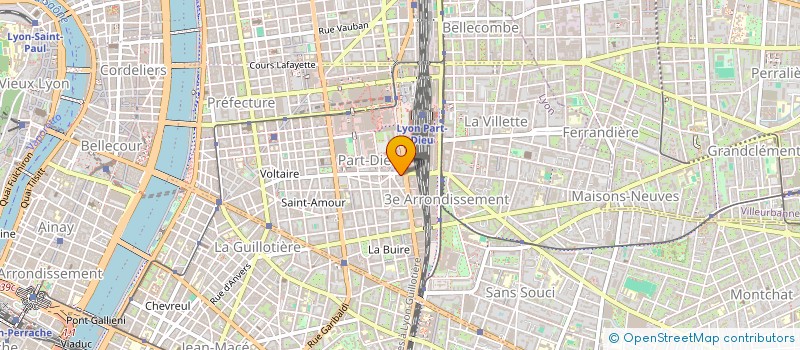 localisation de l'entreprise SOC NOUV DES AMBULANCES CORNILLON  LYON