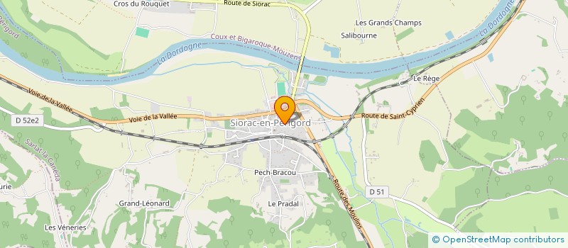 localisation de l'entreprise SOC NOUV DES FROMAGERS REUNIS DU S-O à SIORAC-EN-PERIGORD