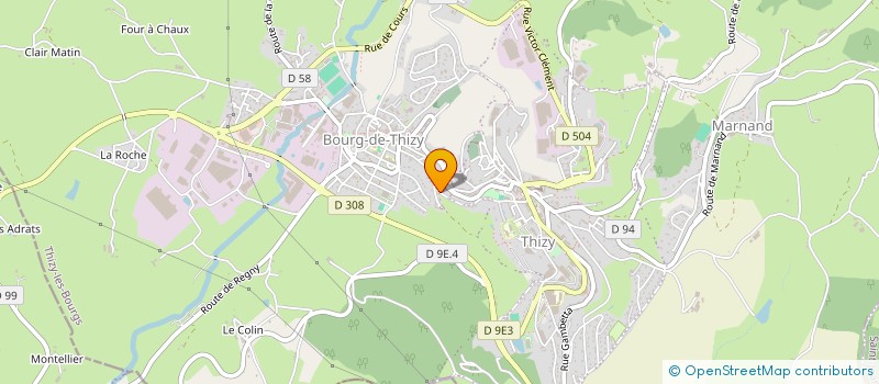 localisation de l'entreprise SOC NOUV DES TISSAGES DE LA CHRISTOREE à THIZY-LES-BOURGS