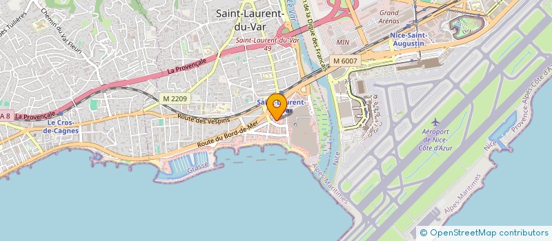 localisation de l'entreprise SOC NOUV DEVELOPP VOLUMES IMMOBILIERS à SAINT-LAURENT-DU-VAR